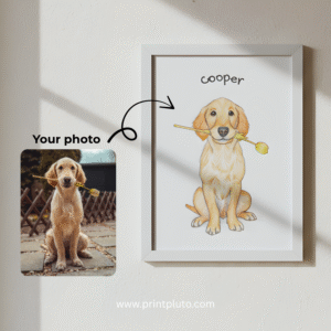 Pet Doodle Sketch Frame (2 Pets Max)